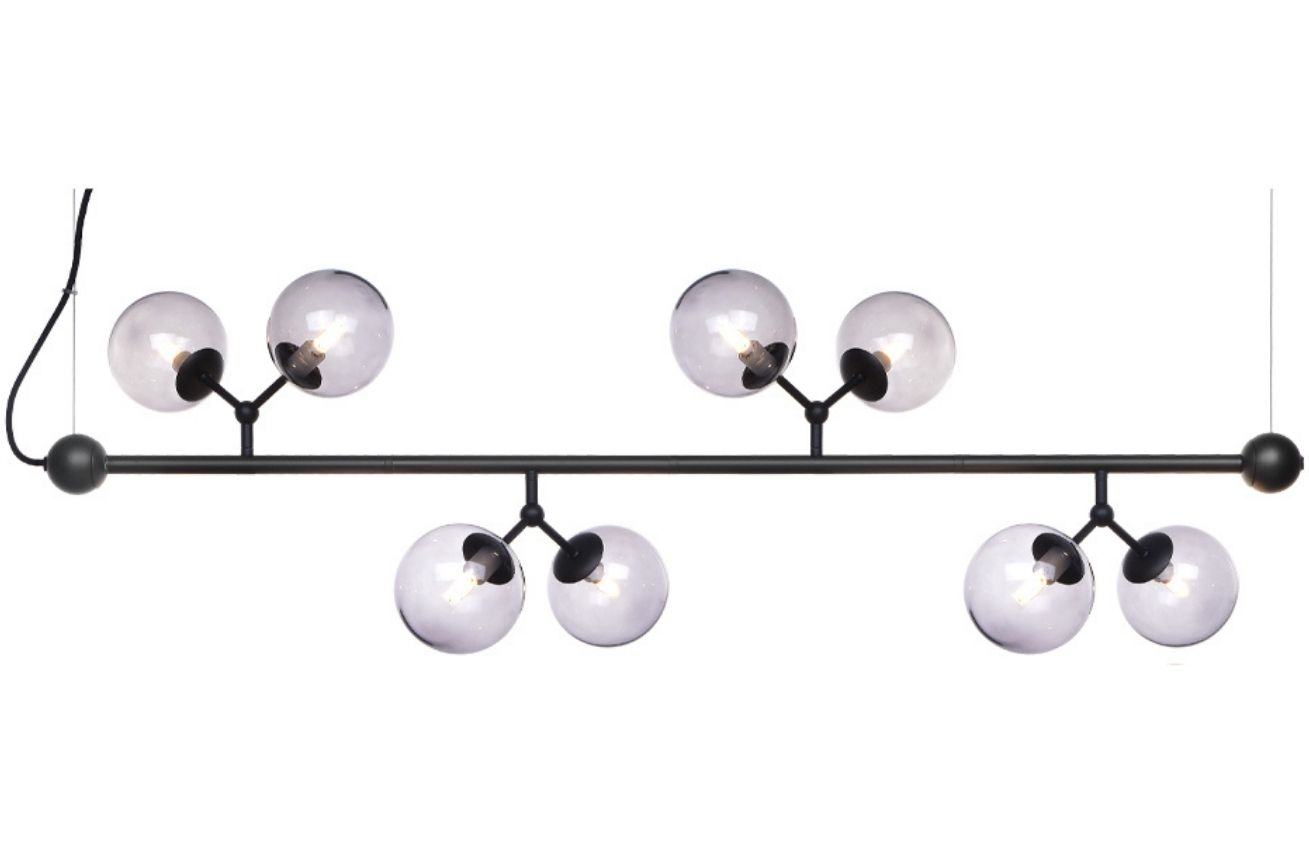 Halo Design Skleněné závěsné světlo Atom 123 cm