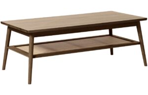 Unique Furniture Tmavě hnědý dubový konferenční stolek Barrali 120 x 60 cm