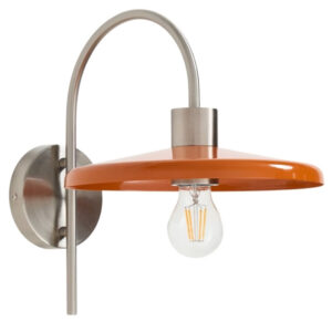 Kave Home Oranžové kovové nástěnné světlo Nuvira