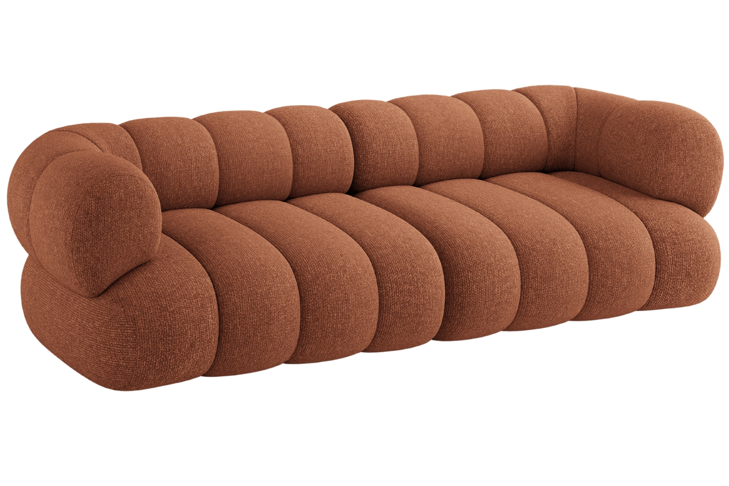 Cosmopolitan Design Terakotově oranžová čtyřmístná pohovka Koge 240 cm