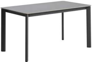 Kave Home Šedý stůl s keramickou deskou Anafi 140 x 80 cm