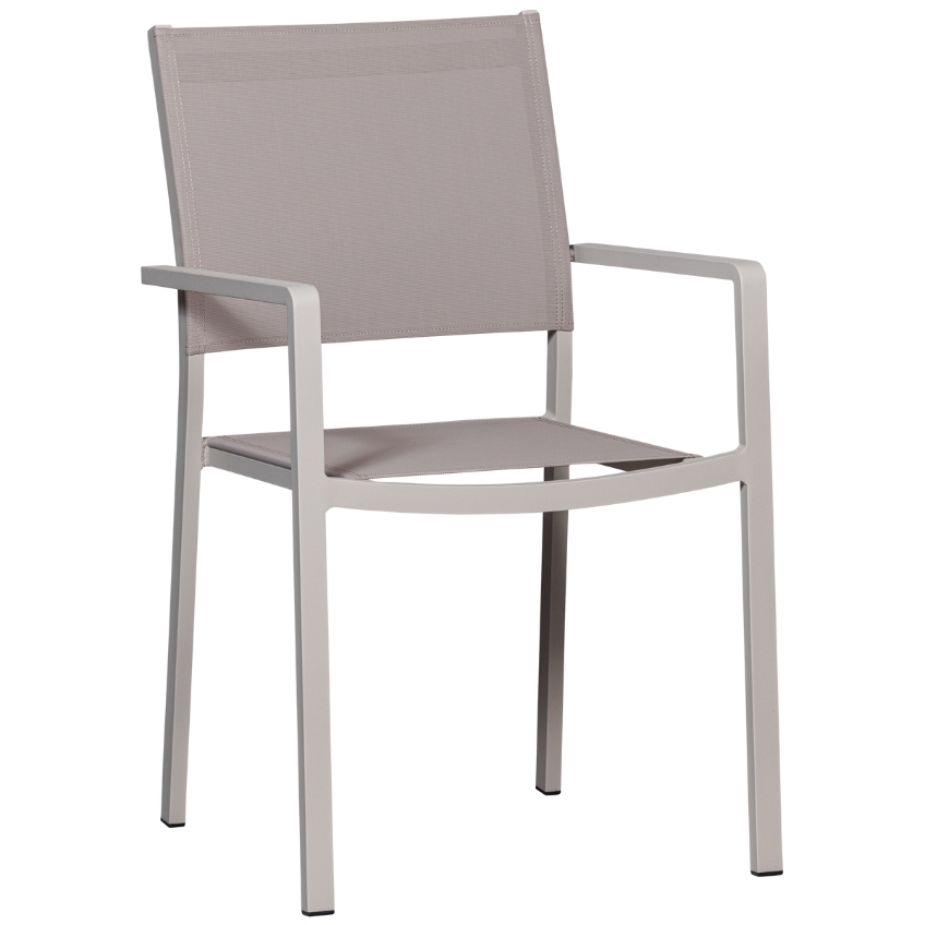 WOOOD Šedá hliníková zahradní židle Fowl