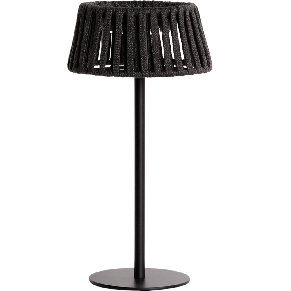 Kave Home Černá zahradní solární LED lampa Aldet