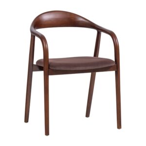 WOOOD Hnědá dřevěná jídelní židle Bran