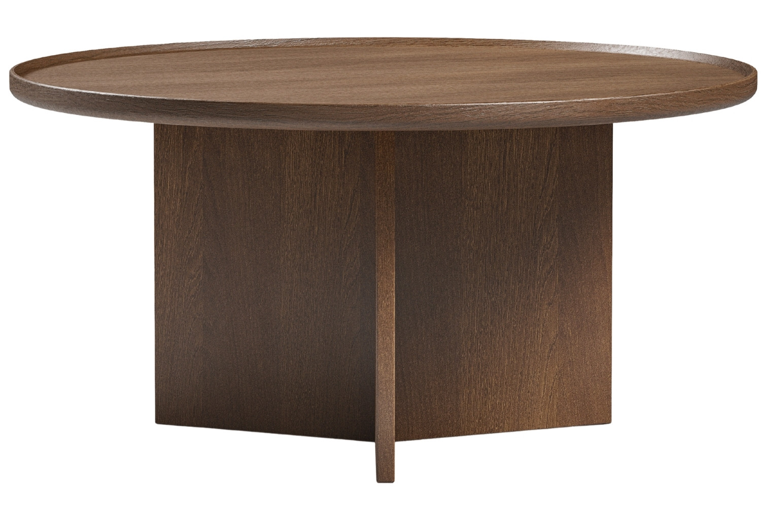 Woodman Ořechový konferenční stolek Cala ⌀ 83 cm