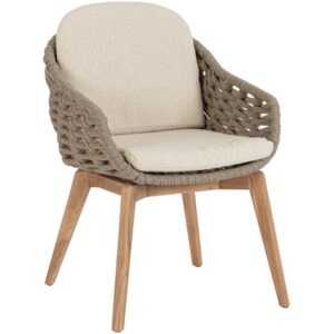 Bizzotto Béžovo-hnědá zahradní židle Tamires