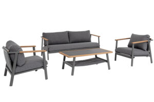 Bizzotto Šedý zahradní set pohovky