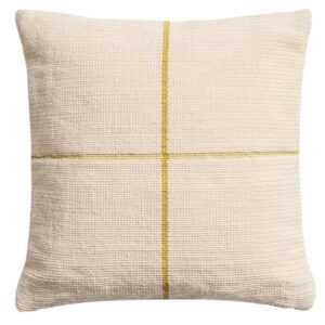 Kave Home Žlutý povlak na polštář Atima 45 x 45 cm