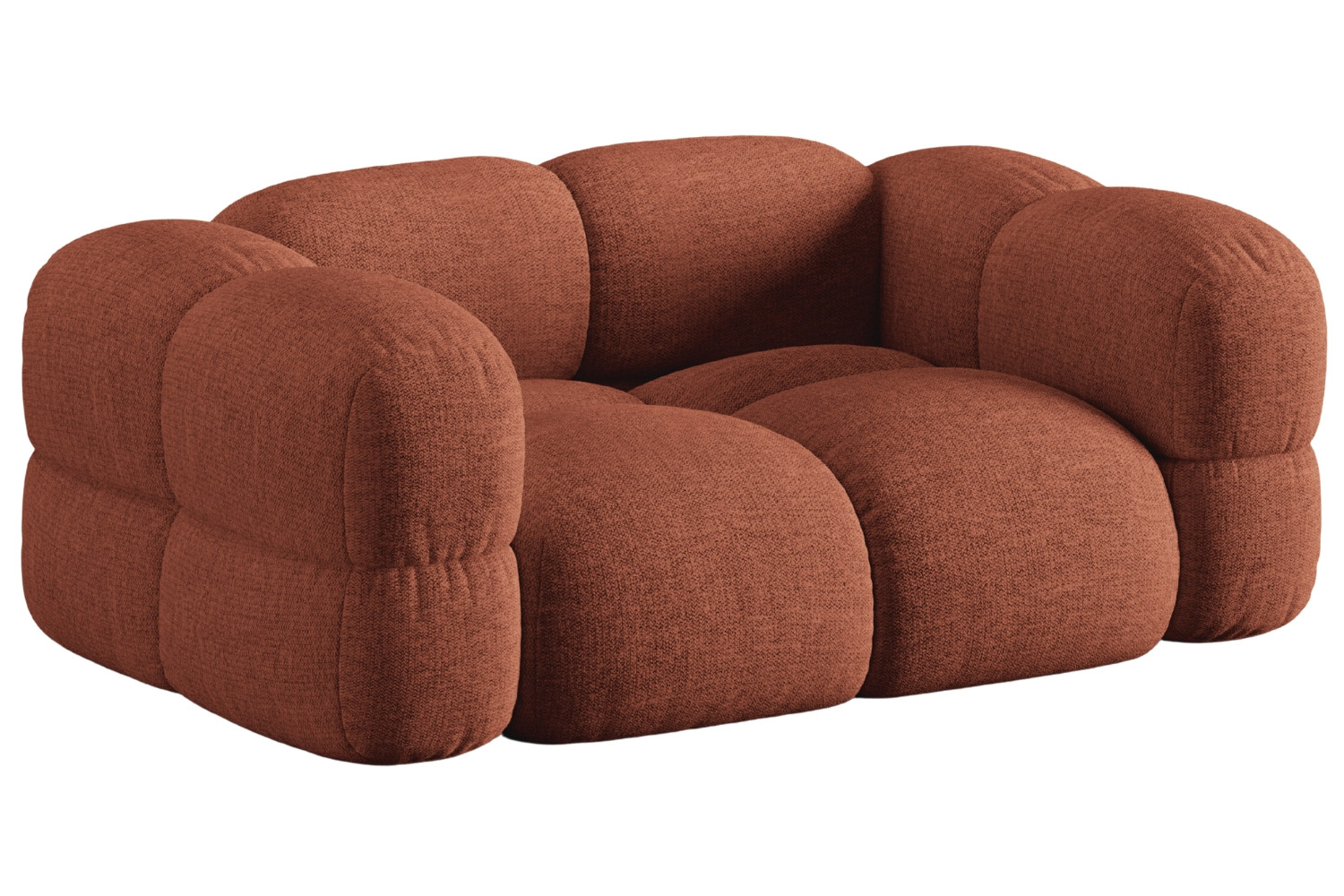 Cosmopolitan Design Terakotově oranžová dvoumístná pohovka Loretto 180 cm