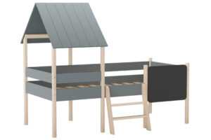 Marckeric Zelená dětská vyvýšená postel Mint 90 x 190 cm