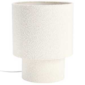 Bizzotto Bílá bouclé stolní lampa Radha