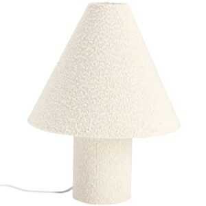 Bizzotto Bílá bouclé stolní lampa Radha