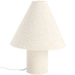 Bizzotto Bílá bouclé stolní lampa Radha